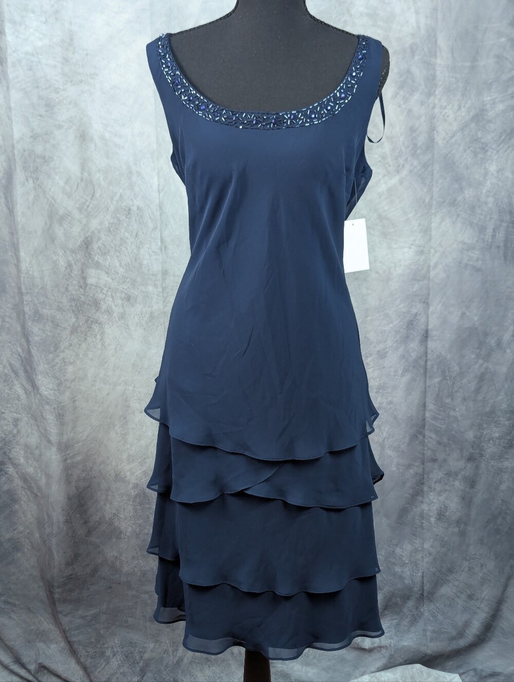 SLNY Navy Two-Piece Dress Set